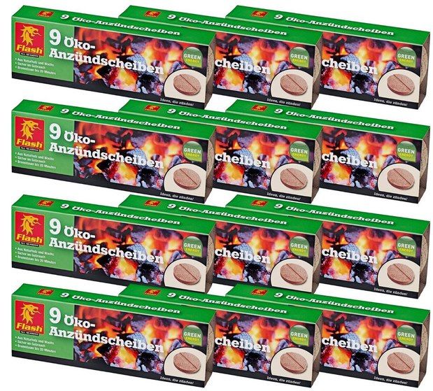 🔥 108 Ökologische Anzündscheiben aus Holz & Wachs für 10,80€ (statt 22€)