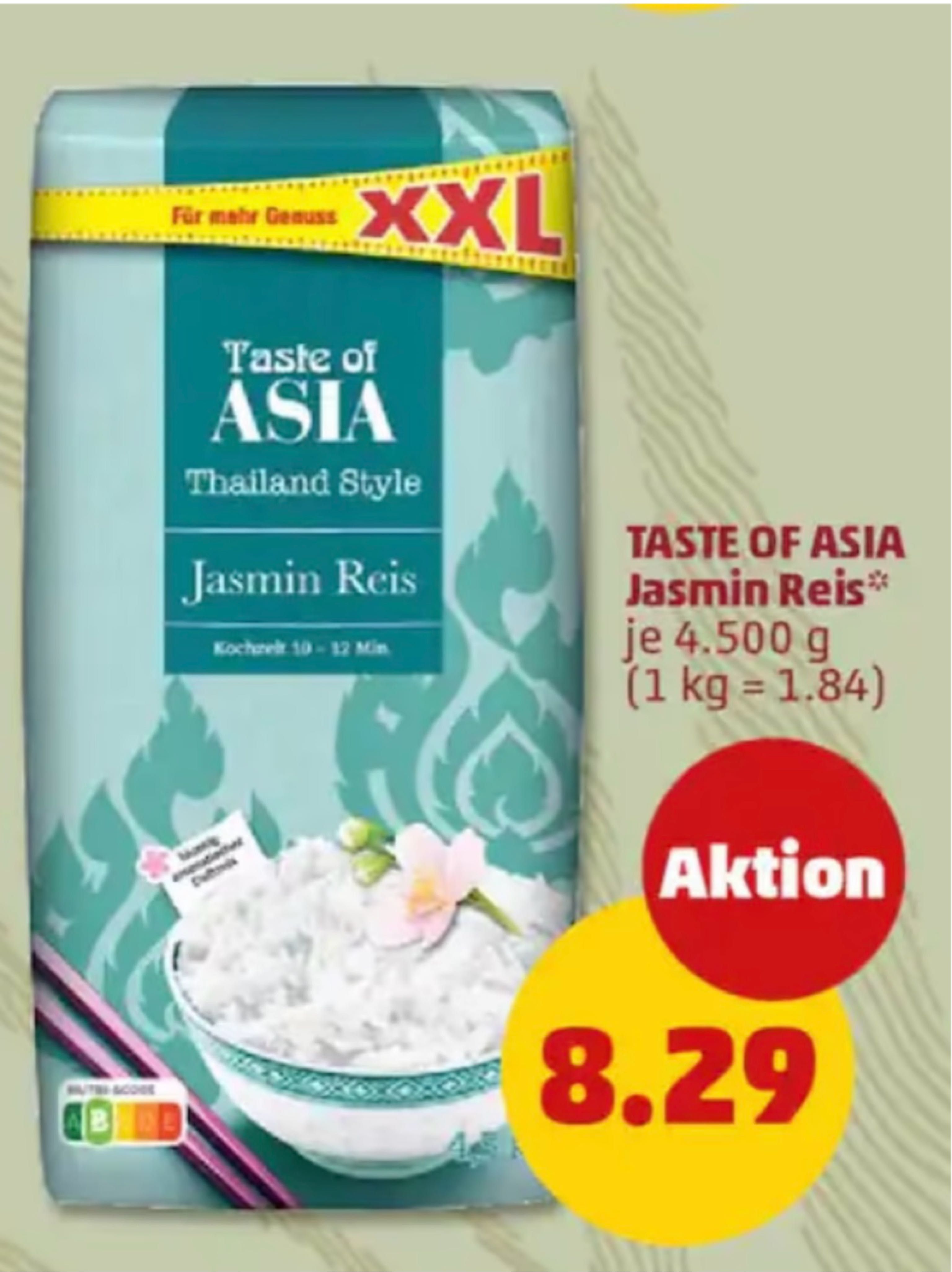 [Penny] Jasmin Reis 4,5kg für nur 8,29 € (1,84 €/kg)