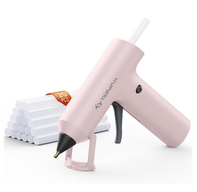 🔫 Tilswall Akku Heißklebepistole inkl. 20 Klebestifte für 12,99€ (statt 20€)