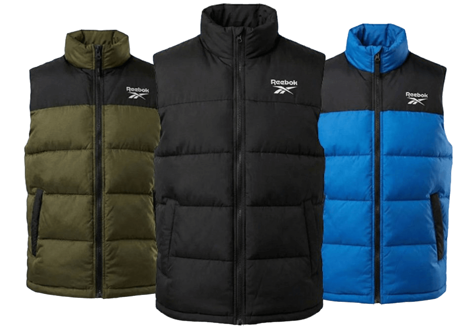 🦺 Reebok Heavyweight Puffer Weste in 3 Farben für je 27,94€ (statt 69€)