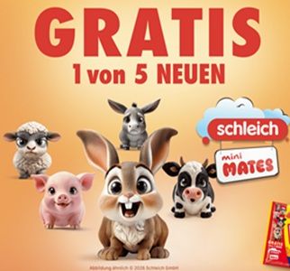 Storck-Produkte kaufen – Schleich „Mini Mates“ gratis erhalten