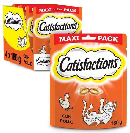 😻 4x 180g Dreamis Catisfactions mit Huhn für Katzen für 8,60€ (statt 16€) – 2,15€ pro Tüte