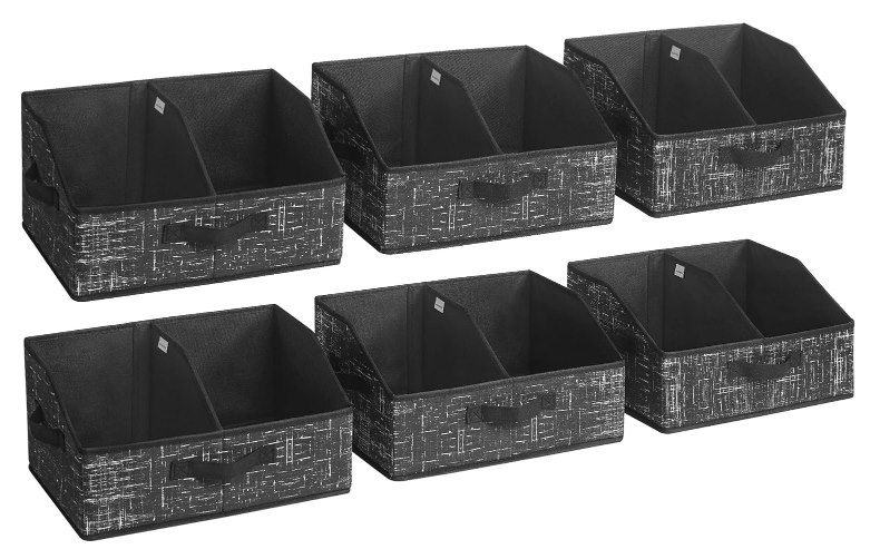 🧦📚 6x SONGMICS Aufbewahrungsbox aus Stoff mit Griff für 16,14€ (statt 24€)