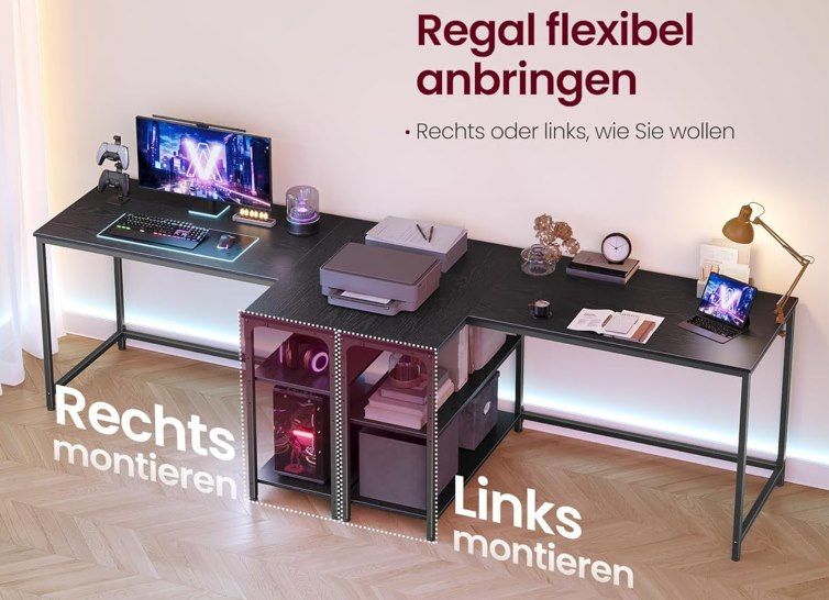 💼 VASAGLE Eckschreibtisch mit verstellbarer Ablage ab 46,74€ (statt 55€) - 3 Designs 💼 VASAGLE Eckschreibtisch mit verstellbarer Ablage ab 46,74€ (statt 55€) 3 Designs