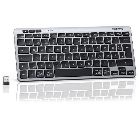 ⌨️ UGREEN Bluetooth Mini Tastatur (BT5.3+2.4G) für 16,97€ (statt 22€)
