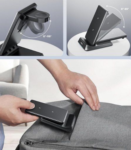 🔋 KPON 3in1 kabellose Ladestation für Smartphones &  Watches für 17,99€ (statt 30€)