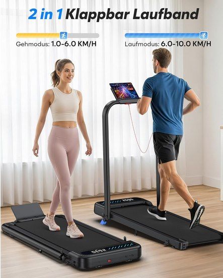 🏃 Cardirun 2 in 1 Laufband mit 10% Steigung für 119,99€ (statt 142€)