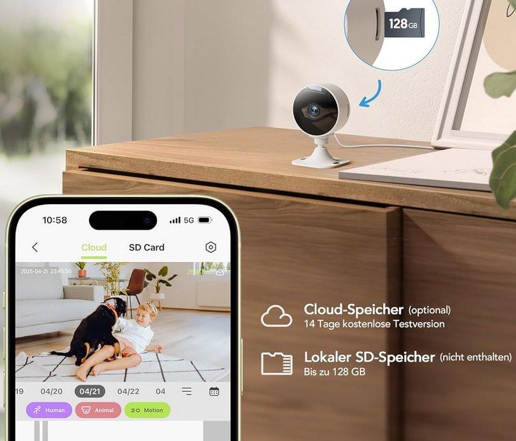 👀 GNCC GC3 1080p Überwachungskamera mit Bewegungserkennung für 10€ (statt 15€)