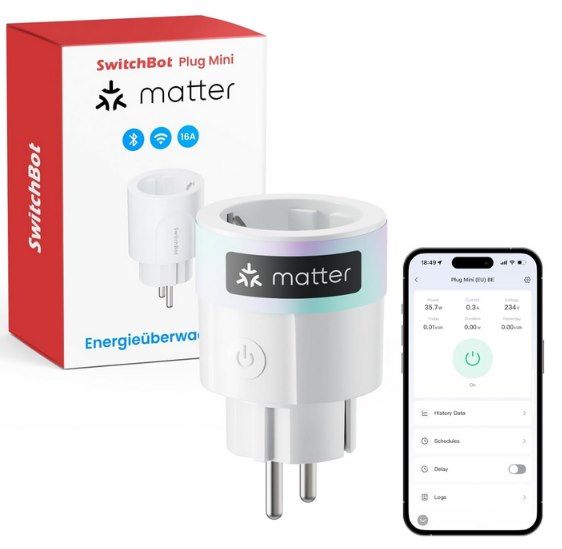 🔌 SwitchBot Plug Mini WLAN Steckdose mit Leistungsüberwachung für 8,49€ (statt 15€)