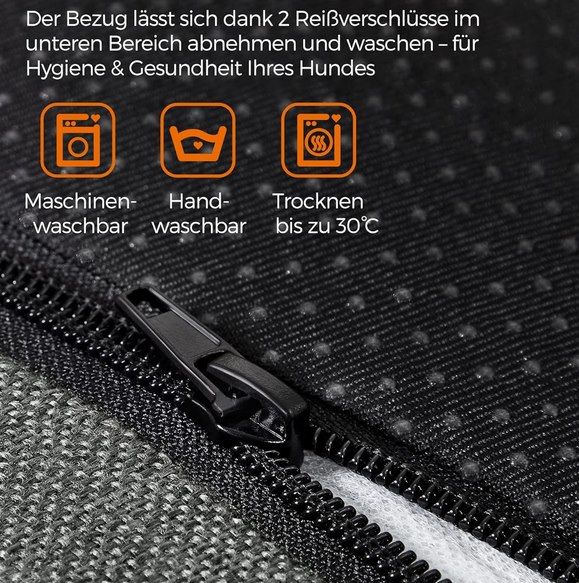 🐕 Feandrea Hundebett mit erhöhten Ränder & rutschfeste Unterseite für 23,74€ (statt 35€)