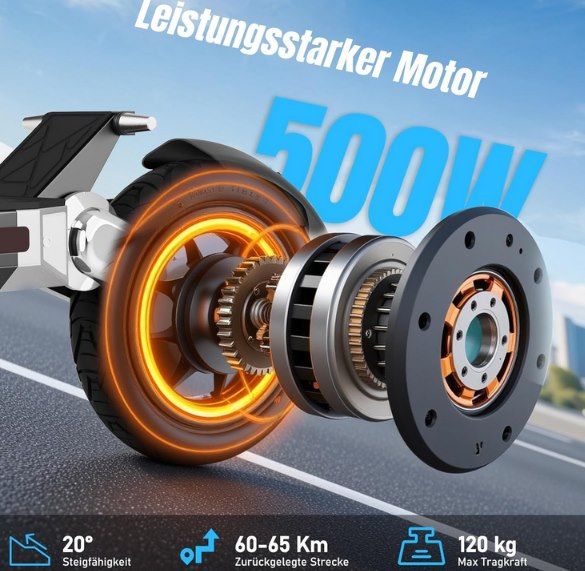 🛴 TODIMART G2 E Scooter mit ABE, 65km & 500W Motor für 266€ (statt 400€)