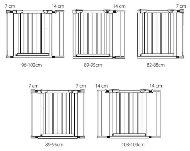 🚪 Reer Tür  & Treppenschutzgitter, 75cm + 7 14cm Verlängerung für 28,99€ (statt 40€)