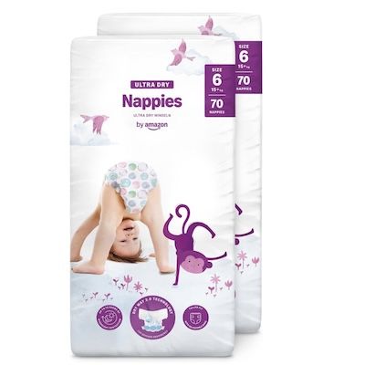 👼🏻 140x by Amazon Ultra Dry Windeln Größe 6 (15+ kg) für 18€ (statt 28€)