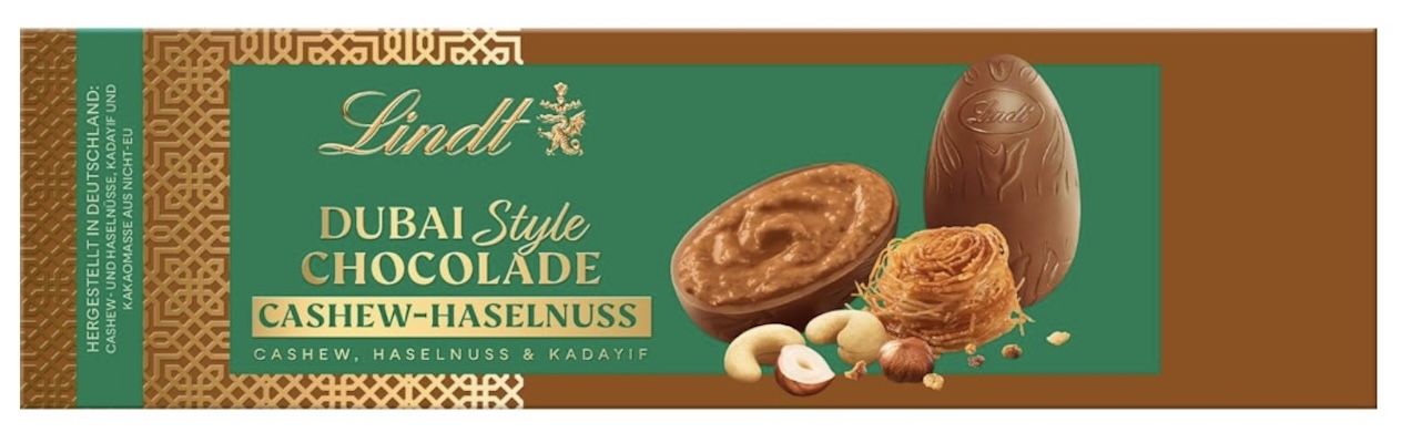 🐣 108g Lindt Dubai Style Cashew Haselnuss Chocolade Eier für 9,99€ (statt 13€)