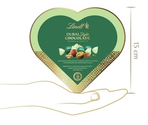 đ 115g Lindt Dubai Style Chocolade Herzchen fĂŒr 12,99⏠(statt 15âŹ) đ 115g Lindt Dubai Style Chocolade Herzchen fĂŒr 12,99⏠(statt 15âŹ)