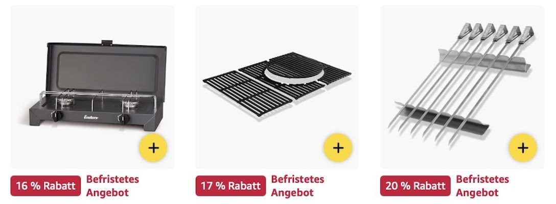 🥩🏕️ Amazon: Enders Camping  & Grillzubehör im Sale z.B. 6 tlg. Schaschlikspiess Set für 12€ (statt 18€)