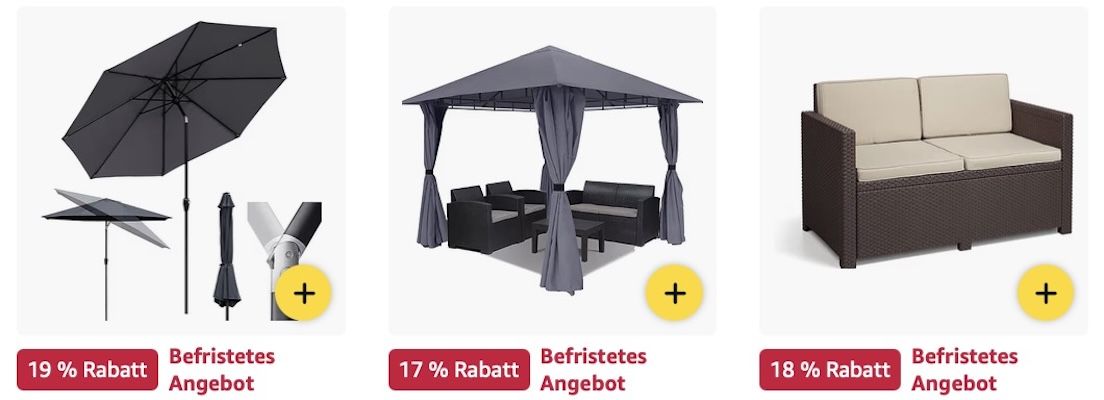 ☀️🏡☺️ Amazon: TOP Preise auf Gartenmöbel z.B. Gartenbank für 135€ (statt 162€)