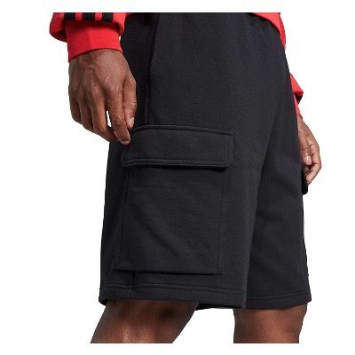 Adidas Herren Shorts Essentials French Terry Cargo Shorts in Schwarz für 22€ (statt 31€)