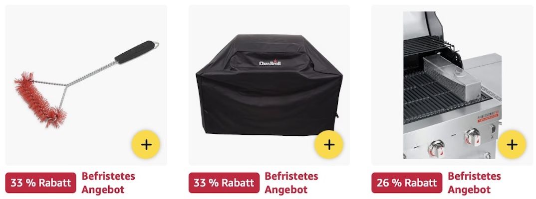 🔝🤑🍖 Amazon: TOP Preise auf Char Broil Grillzubehör z.B. Cool Clean Grillbürste für 10€ (statt 15€)