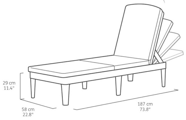 🏖️ Keter Jaipur Garten Sonnenliege für 74,99€ (statt 84€)