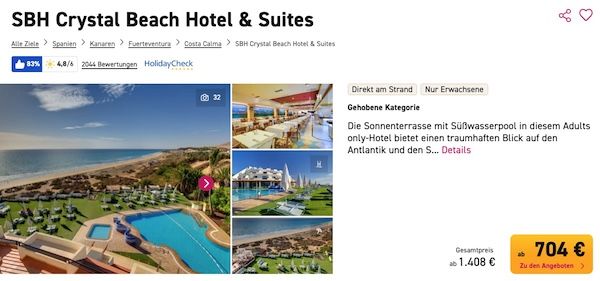 ☀️ Fuerteventura: 7 ÜN im 4* Hotel 🏖️ inkl. HP, Flüge, Gepäck & Transfer ab 704€ p.P.