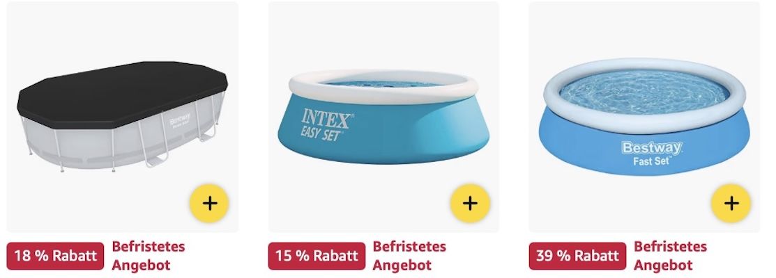 🔝🏖️ Amazon: Bestway & Intex Pools & Zubehör im Big Sale z.B. Kinderpool Set für 18€ (statt 22€) 🔝🏖️ Amazon: Bestway & Intex Pools & Zubehör im Big Sale z.B. Kinderpool Set für 18€ (statt 22€)