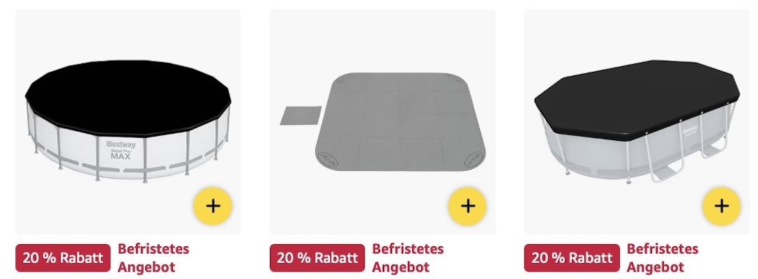 🔝🏖️ Amazon: Bestway & Intex Pools & Zubehör im Big Sale z.B. Kinderpool Set für 18€ (statt 22€)