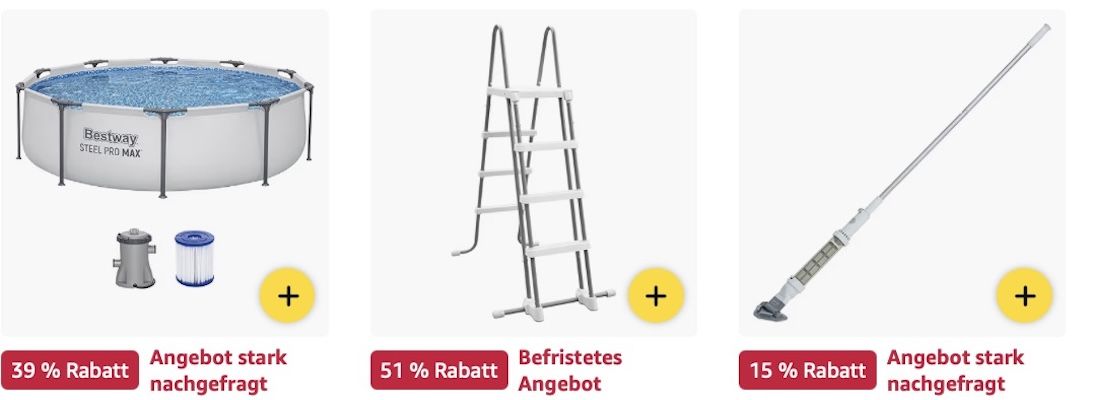 🔝🏖️ Amazon: Bestway & Intex Pools & Zubehör im Big Sale z.B. Kinderpool Set für 18€ (statt 22€)