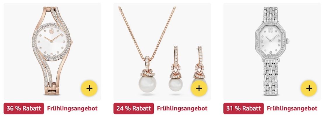💍 Amazon: Swarovski im Frühlings Sale z.B. Gema Drop Ohrhänger für 66€ (statt 78€)