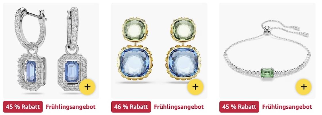 💍 Amazon: Swarovski im Frühlings Sale z.B. Gema Drop Ohrhänger für 66€ (statt 78€)