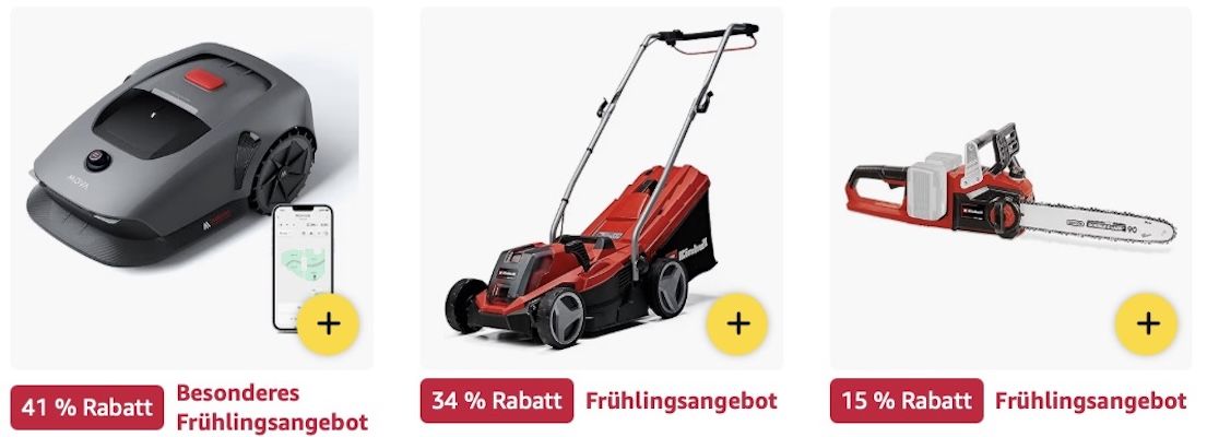 🏡 Amazon: Rasenmäher & Gartenwerkzeuge Sale z.B. Kärcher Hochdruckreiniger für 102€ (statt 130€) 🏡 Amazon: Rasenmäher & Gartenwerkzeuge Sale z.B. Kärcher Hochdruckreiniger für 102€ (statt 130€)