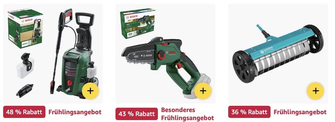 🏡 Amazon: Rasenmäher & Gartenwerkzeuge Sale z.B. Kärcher Hochdruckreiniger für 102€ (statt 130€) 🏡 Amazon: Rasenmäher & Gartenwerkzeuge Sale z.B. Kärcher Hochdruckreiniger für 102€ (statt 130€)