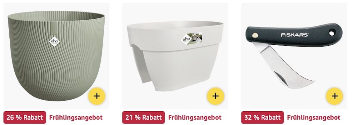 🪴🪏 Amazon: Frühlings Sale auf Pflanzentöpfe & Gartengeräte z.B. Schlauchtrommel für 77€ (statt 92€)