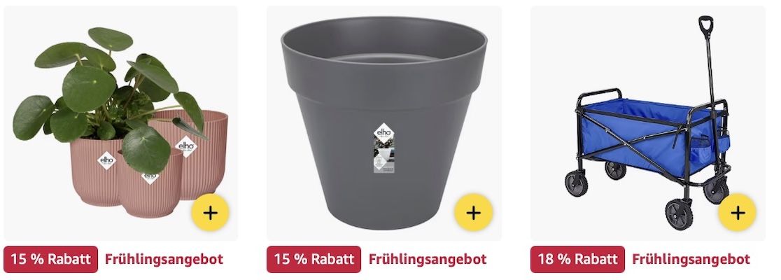 🪴🪏 Amazon: Frühlings Sale auf Pflanzentöpfe & Gartengeräte z.B. Schlauchtrommel für 77€ (statt 92€)