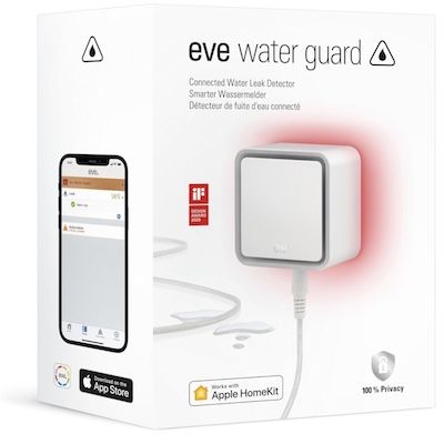 💦 Eve Water Guard – Smarter Wassermelder mit 2m Sensorkabel für 74,95€ (statt 88€)
