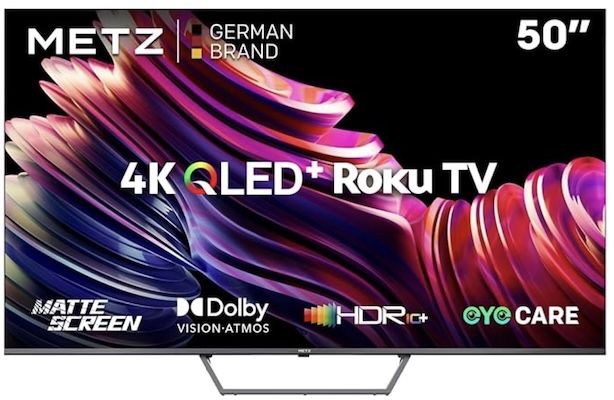 📺 METZ MQE7011 – 50 QLED 4K Smart TV für 399,99€ (statt 440€)