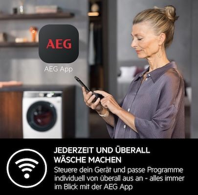 AEG WiFi Waschmaschine mit 10 kg & 1600 U/min für 749€ (statt 899€)