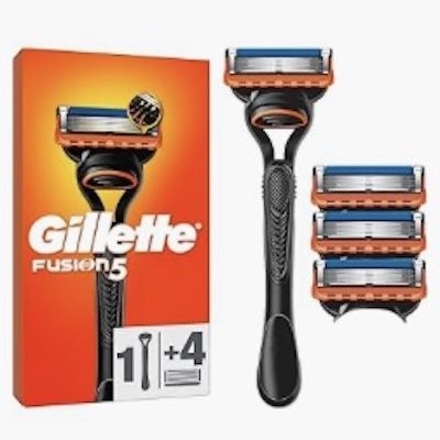 🪒 Gillette Fusion5 Rasierer mit 4 Ersatzklingen für 12,66€ (statt 16€)