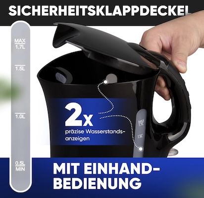 🫖 Bomann Wasserkocher mit 1,7L für 10,99€ (statt 15€) 🫖 Bomann Wasserkocher mit 1,7L für 10,99€ (statt 15€)