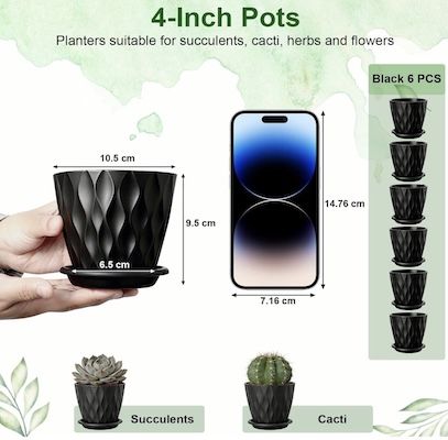 🪻 Romon 6 tlg. Blumentopf Set für 11€ (statt 13€)