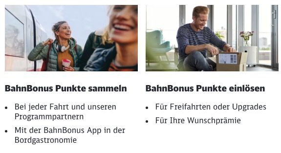 🚂💨 Deutsche Bahn: Jetzt 1. Klasse Upgrade mit BahnBonus Punkten kostenlos