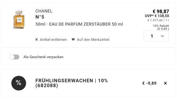 🌺 Chanel N°5 Damen Eau de Parfum 50ml im Zerstäuber 🧨 für 88,98€ (statt 121€) 🌺 Chanel N°5 Damen Eau de Parfum 50ml im Zerstäuber 🧨 für 88,98€ (statt 121€)