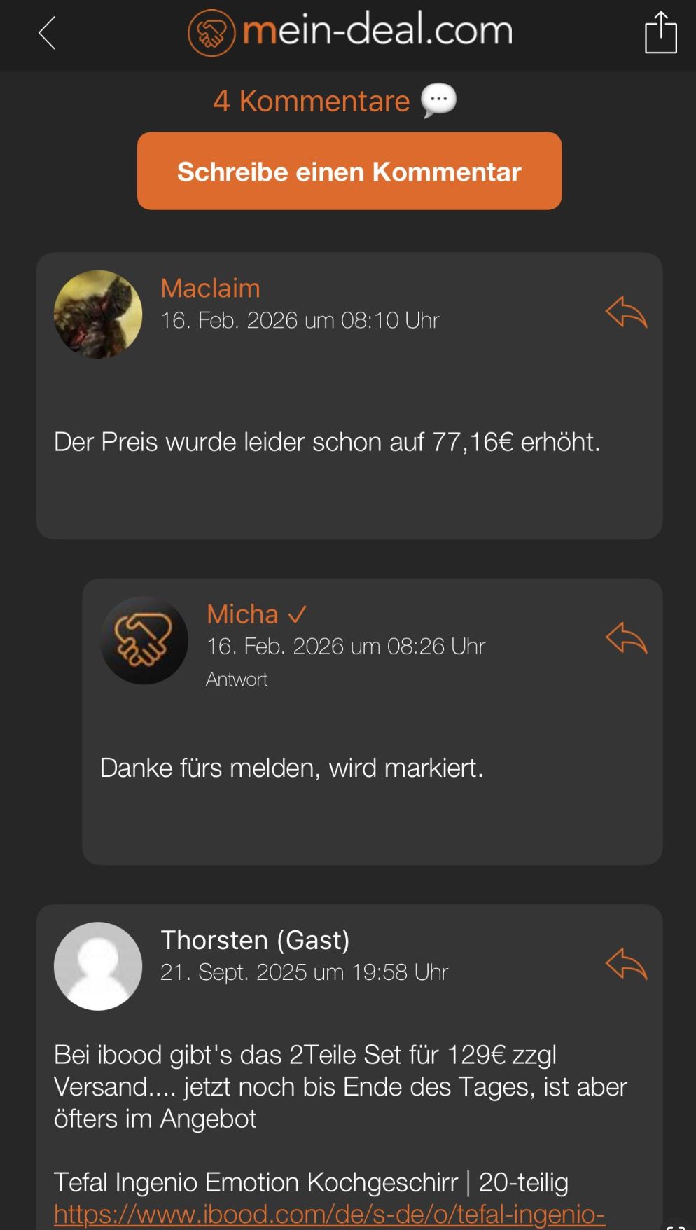 WICHTIG! Feedback App-User (iOS und Android) - Laden bei euch die Kommentare ? WICHTIG! Feedback App User (iOS und Android) Laden bei euch die Kommentare ?