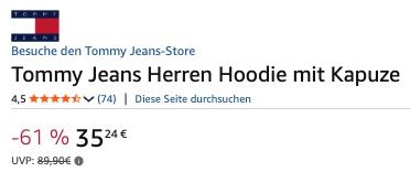 đ Tommy Jeans Regular Linear Logo Hoodie in Grau ab 35⏠(statt 67âŹ) đ Tommy Jeans Regular Linear Logo Hoodie in Grau ab 35⏠(statt 67âŹ)
