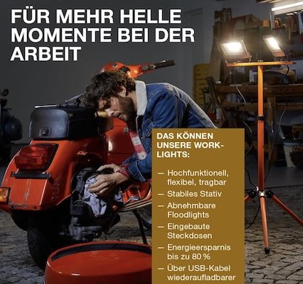 🔦 Osram VAL BAT LED-Arbeitslicht für 34,62€ (statt 48€) 🔦 Osram VAL BAT LED Arbeitslicht für 34,62€ (statt 48€)