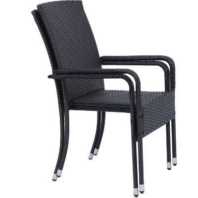 🏠 Juskys Yoro Gartenstuhl 2er Set mit Armlehnen aus Polyrattan für 63,99€ (statt 80€)