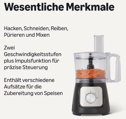 Amazon Basics Kombi aus Küchenmaschine und Mixer für 49€ (statt 59€) Amazon Basics Kombi aus Küchenmaschine und Mixer für 49€ (statt 59€)