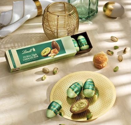 🔝🐣🇦🇪 108g Lindt Dubai Style Vollmilch Chocolade Eier für 6,99€ (statt 10€)