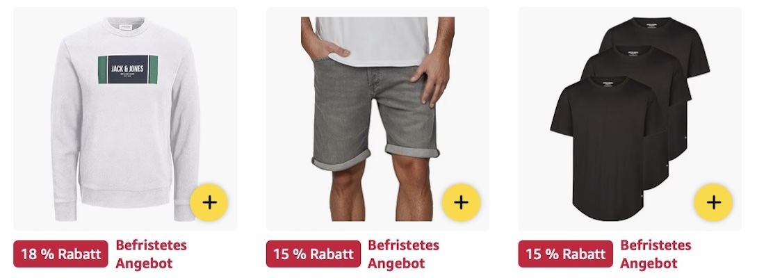 🔝🤑👕 Amazon: Jack & Jones Sale z.B. Kapuzenpullover ab 20,94€ (statt 27€)