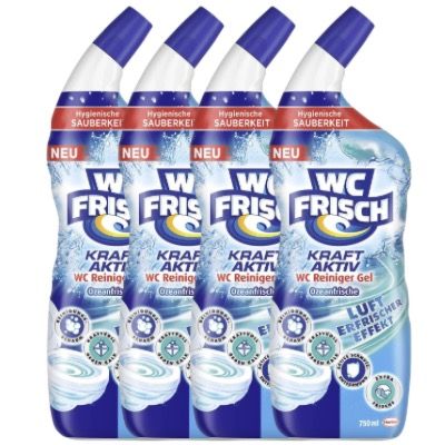 🚽 4x WC FRISCH WC Reiniger Gel Ozeanfrische für 6,63€ (statt 8,60€)